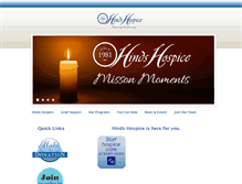 Tablet Screenshot of hindshospice.org